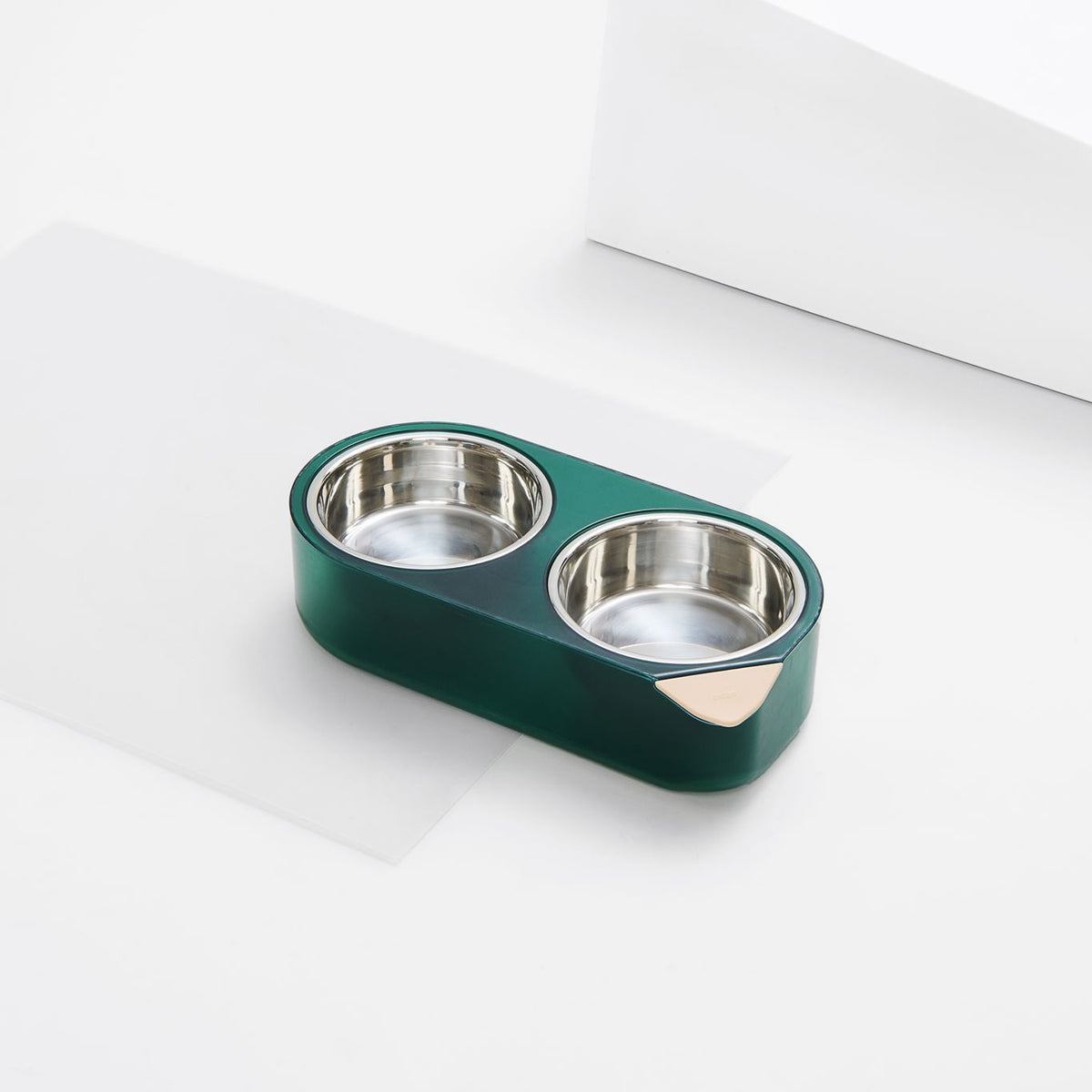Pidan® Plato Doble Acero Inoxidable Mascotas Pequeñas S