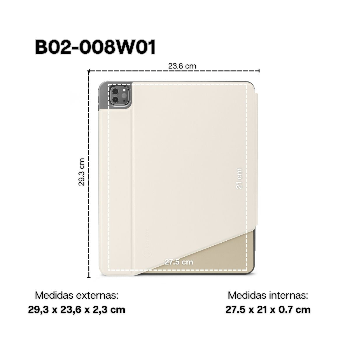 Tomtoc Funda Rígida B02 para iPad Pro 12,9'' M1 / M2 - imagen 8