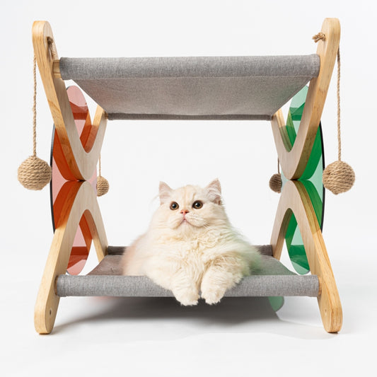 Pidan® Cama Verano Para Gatos Hamaca Doble Piso Cómoda