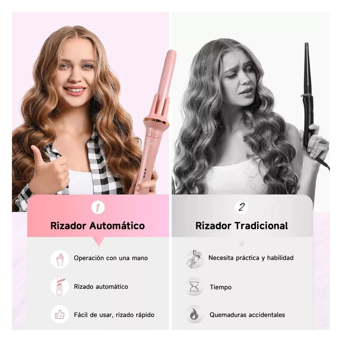 Bomidi - Ondulador Rizador de Cabello Modelo HC02
