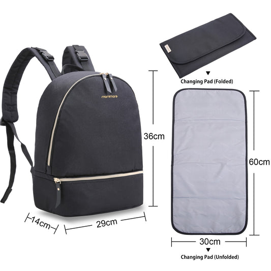 Mommore - Mochila pequeña para pañales SIENA