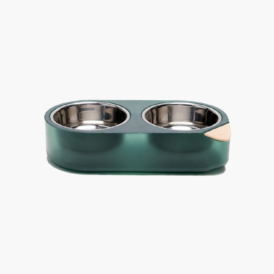 Pidan® Plato Doble Acero Inoxidable Mascotas Pequeñas S