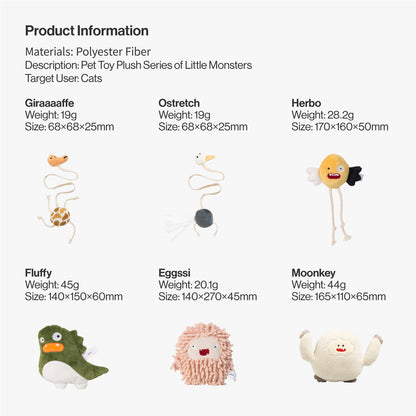 Pidan® - Peluche Para Gatos Serie Monster Jirafa - imagen 7