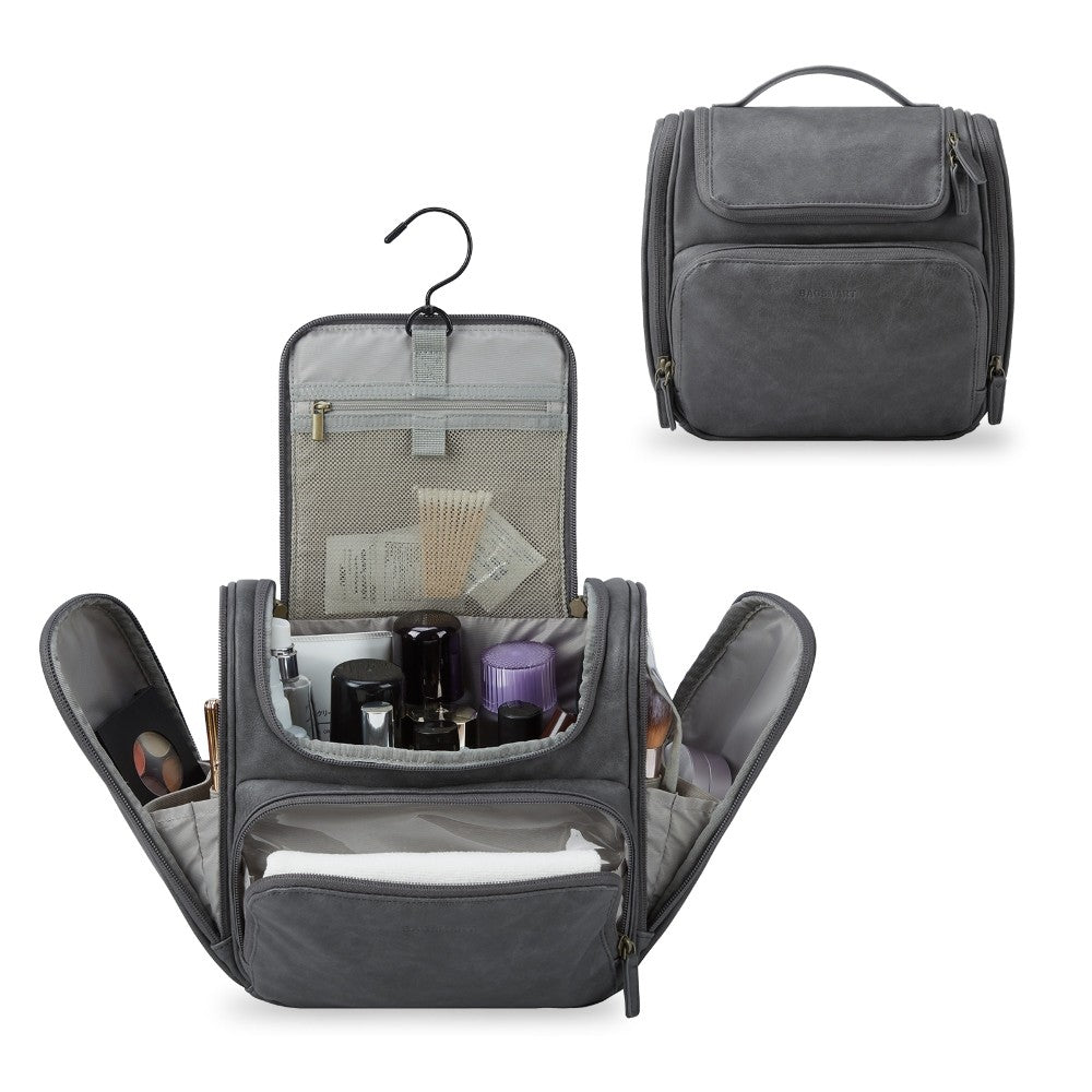 Bagsmart Neceser de Viaje Compacto en Cuero Sintético