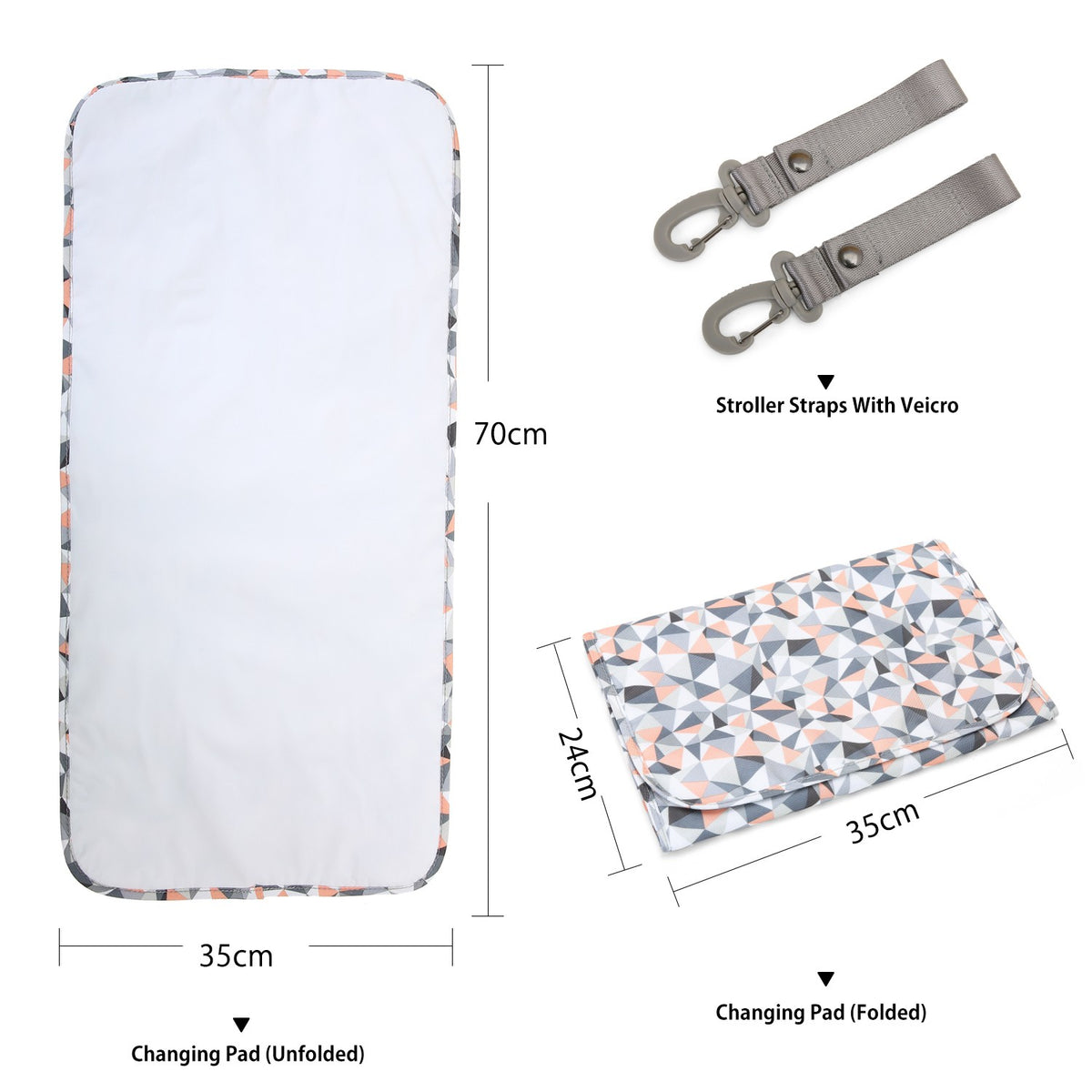Mommore - Mochila para pañales 360 apertura completa