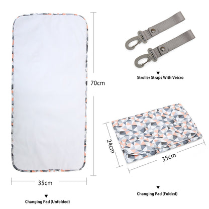 Mommore - Mochila para pañales 360 apertura completa