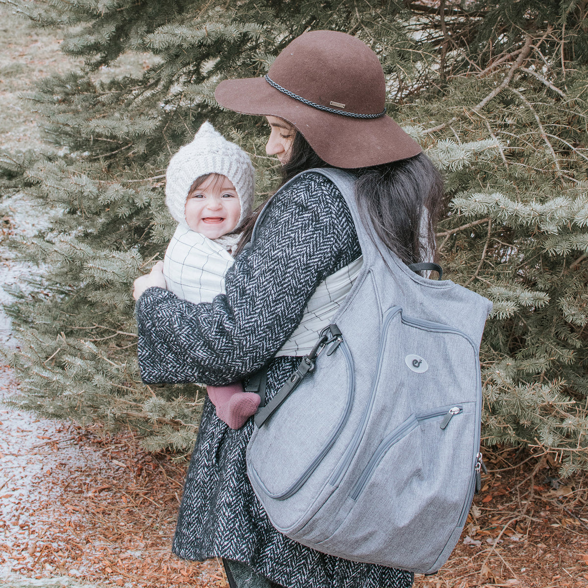 Mommore - Mochila para pañales 360 apertura completa