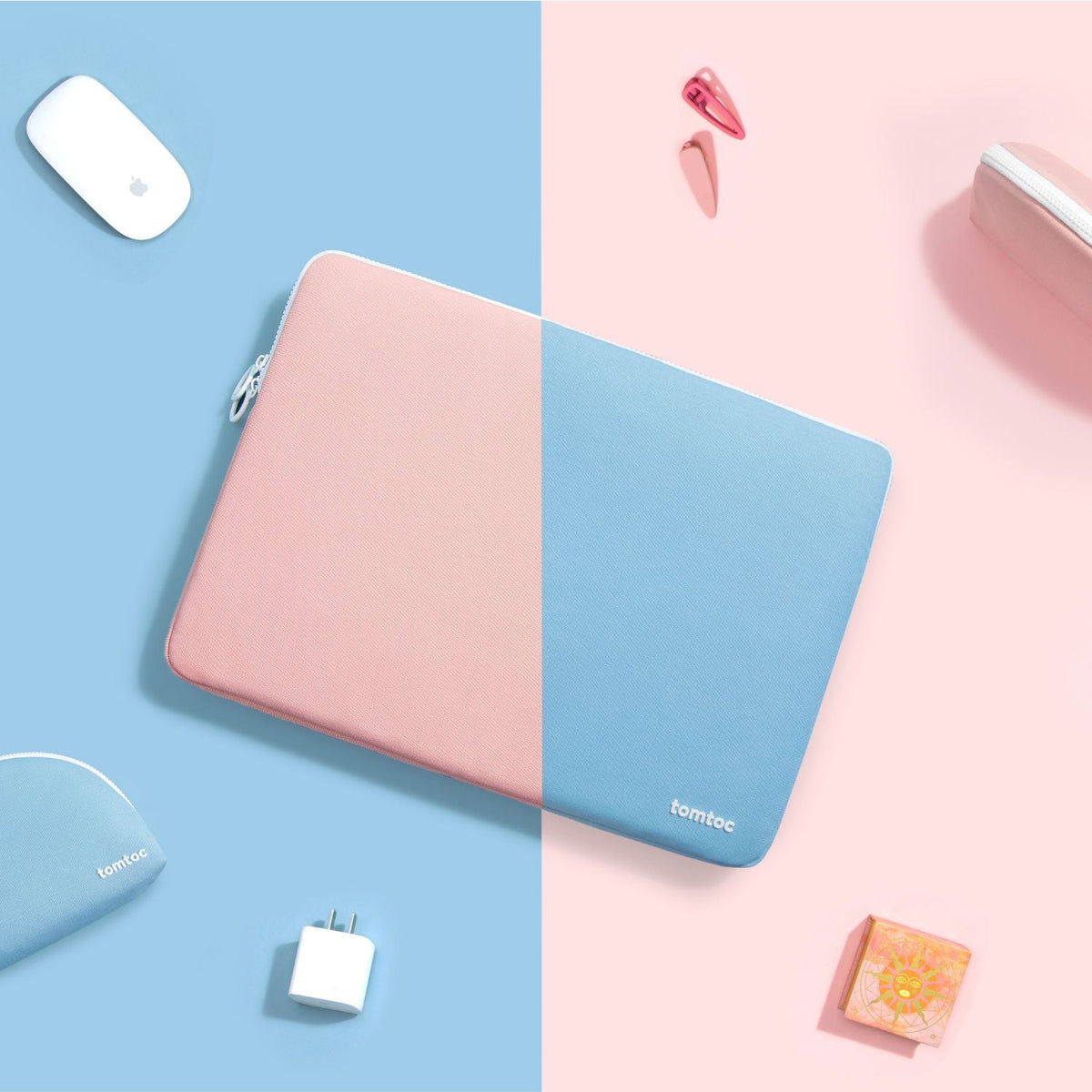 Tomtoc Funda Lady-A27 para MacBook 13'' con Organizador Shell de Accesorios