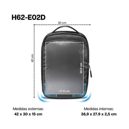 Tomtoc Mochila Classic-H62 para Notebook 15.6" y MacBook Pro 16"