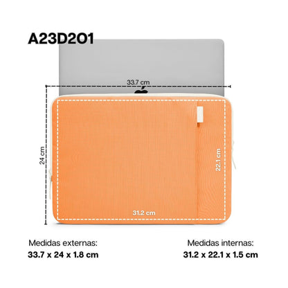 Tomtoc Funda Lady-A23 para Macbook 14” con Estuche Organizador