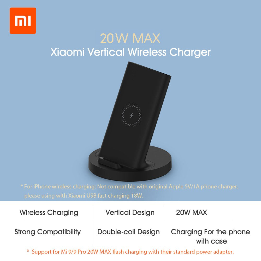 Xiaomi Mi Wireless Charging Stand 20W - Cargador Inalámbrico