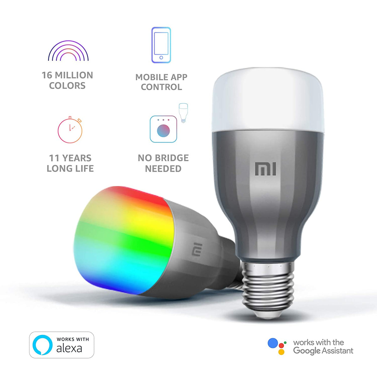 Xiaomi Mi Smart Ampolleta Led Blanco y Color
