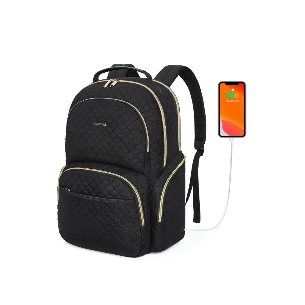 Bagsmart Mochila de Viaje para Notebook 17,3″ Trabajo Acolchada