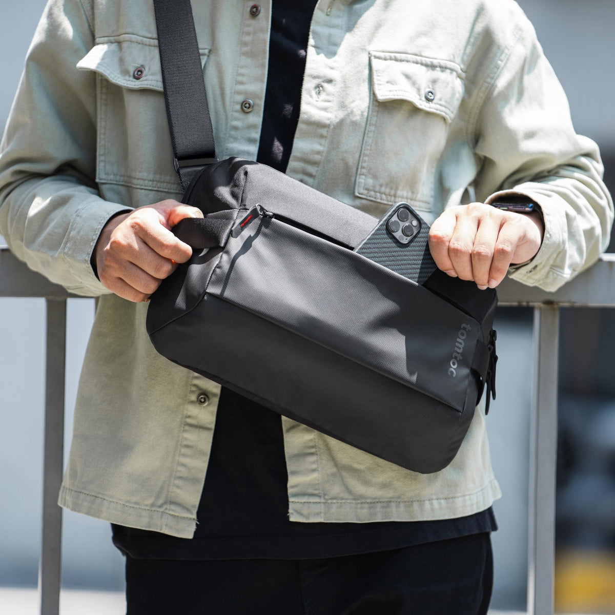 Tomtoc Bolso Bandolera Explorer-T21 M para iPad 11" / N Switch 2 7L