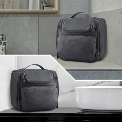 Bagsmart Neceser de Viaje Compacto en Cuero Sintético