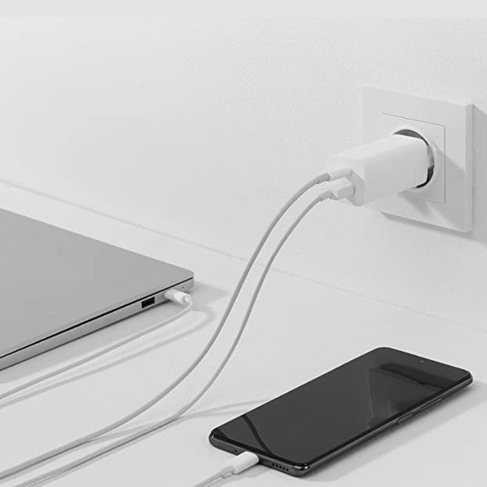 Xiaomi Cargador Mi 65W Tecnología GaN USB Tipo A + USB Tipo C
