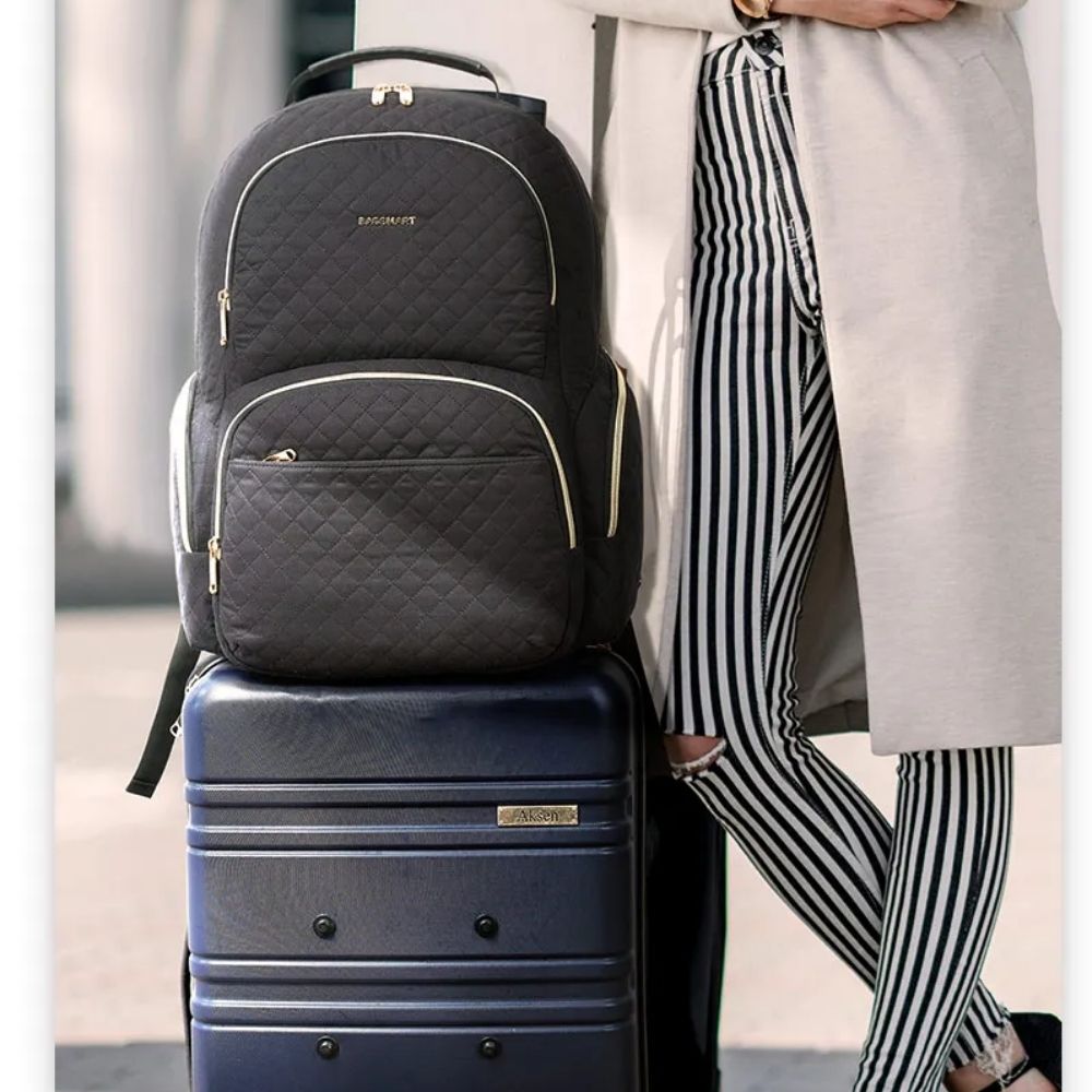 Bagsmart Mochila de Viaje para Notebook 17,3″ Trabajo Acolchada