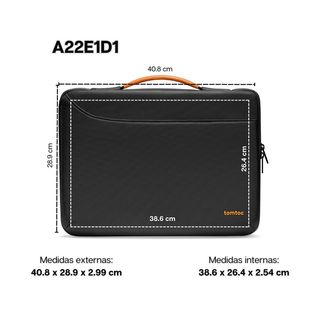Tomtoc Maletín Defender-A22 para Notebook 15.6"