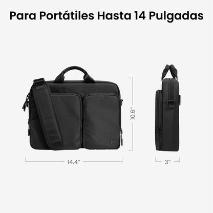 Tomtoc Maletín con Correa Navigator-A33 para Notebook de 13" - 14"