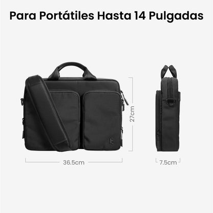 Tomtoc Maletín con Correa Navigator-A33 para Notebook de 13" - 14"