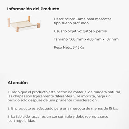 Pidan® Cama Moderna Mascotas Con Rascador