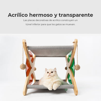 Pidan® Cama Verano Para Gatos Hamaca Doble Piso Cómoda