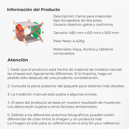 Pidan® Cama Verano Para Gatos Hamaca Doble Piso Cómoda