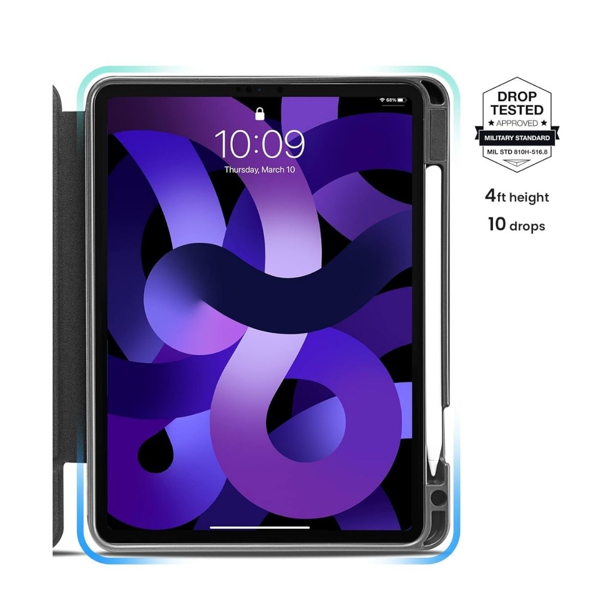Tomtoc Funda Vertical Inspire-B50 Tri-Mode para iPad Air 4/5 de 10.9"