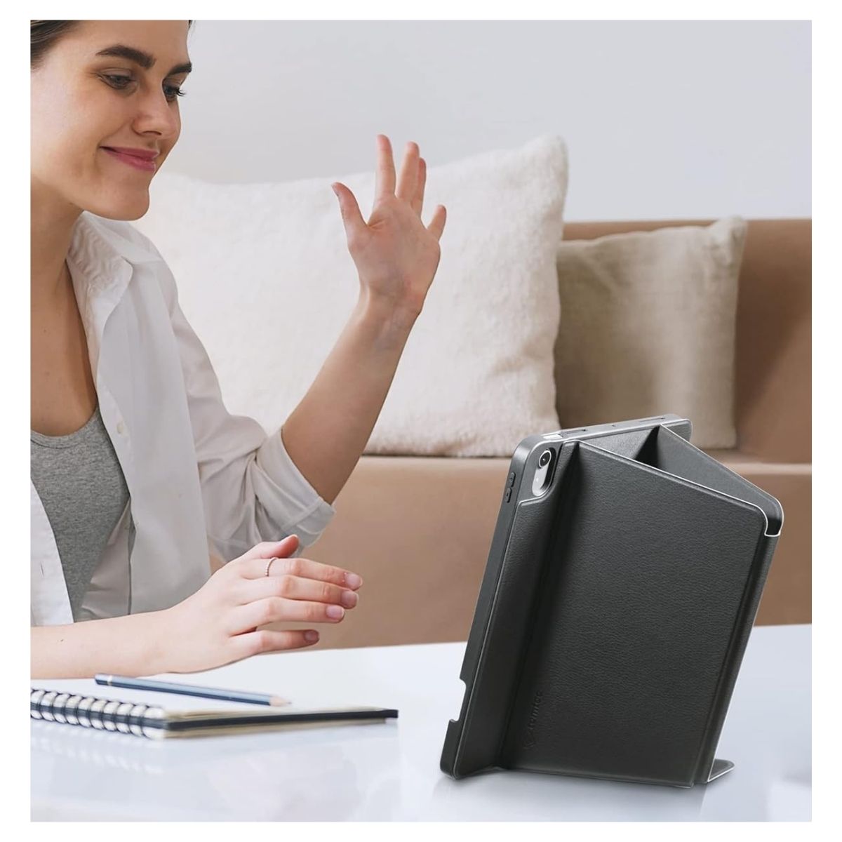 Tomtoc Funda Vertical Inspire-B50 Tri-Mode para iPad Air 4/5 de 10.9"