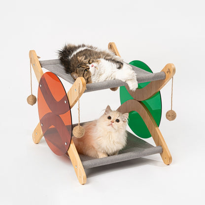 Pidan® Cama Verano Para Gatos Hamaca Doble Piso Cómoda