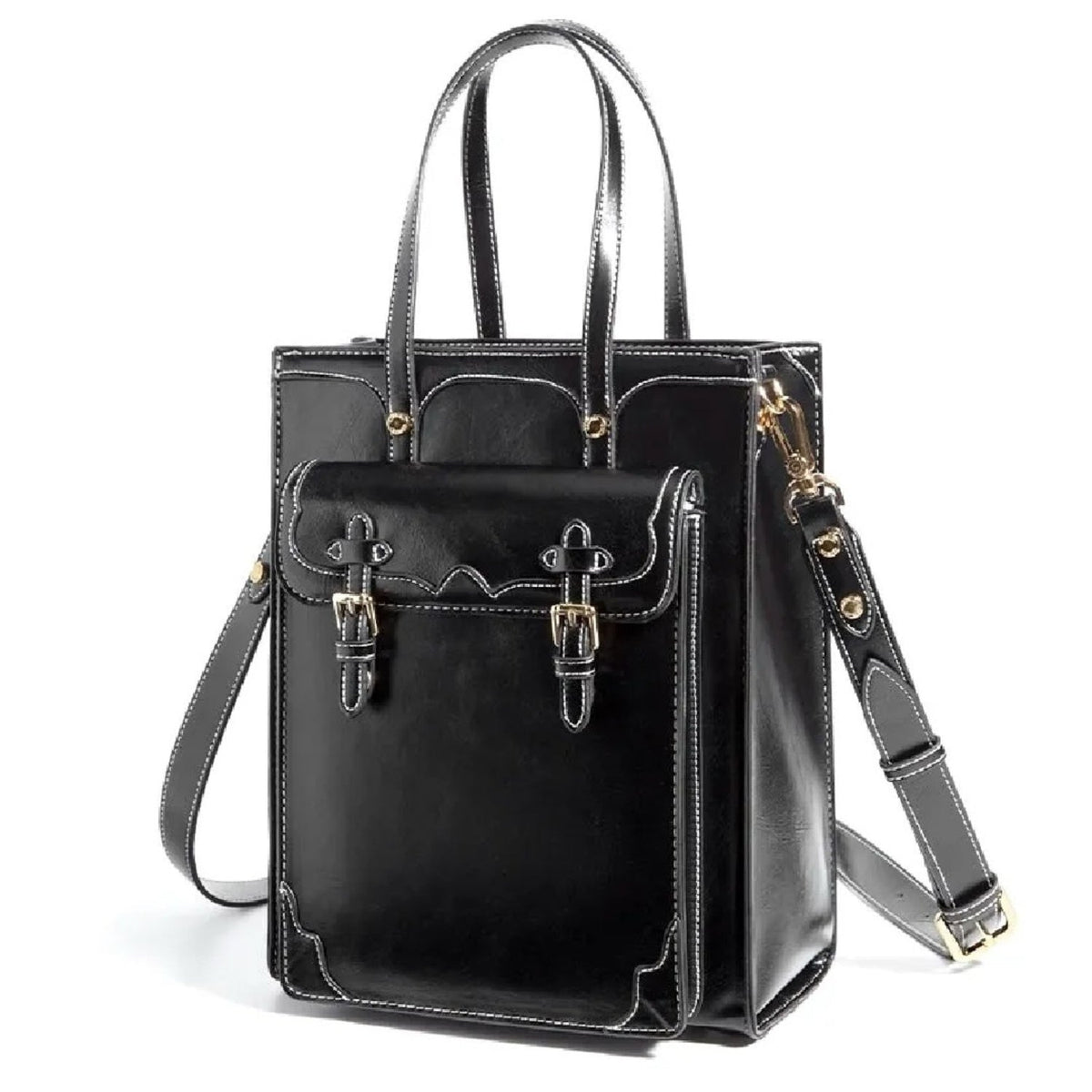 Ecosusi Bolso Bandolera Tote Evelyn Retro de 7.6L para 11" - imagen 2