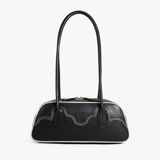 Ecosusi Cartera Evelyn Estilo Baguette de Cuero Vegano 2,6 L