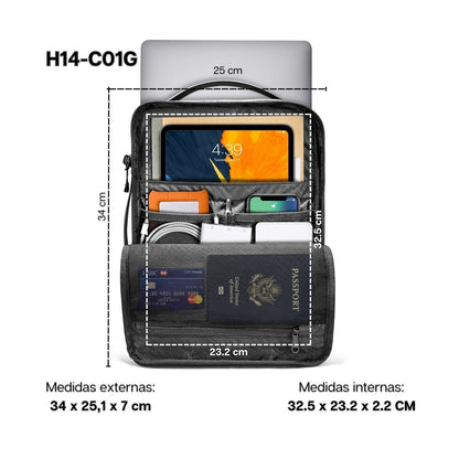 Tomtoc Bolso Maletín con Correa Urban-H14 para MacBook Pro 14'' 4 en 1
