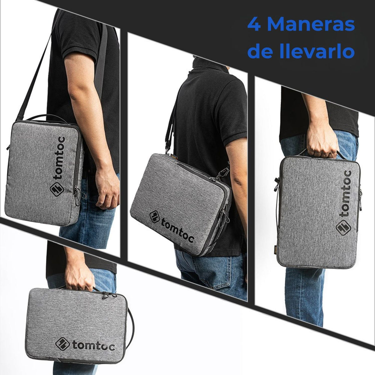 Tomtoc Bolso Maletín con Correa Urban-H14 para MacBook Pro 14'' 4 en 1