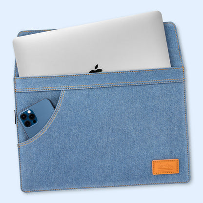 Tomtoc Funda con Correa Denim-H26 para MacBook Air / Pro de 13”