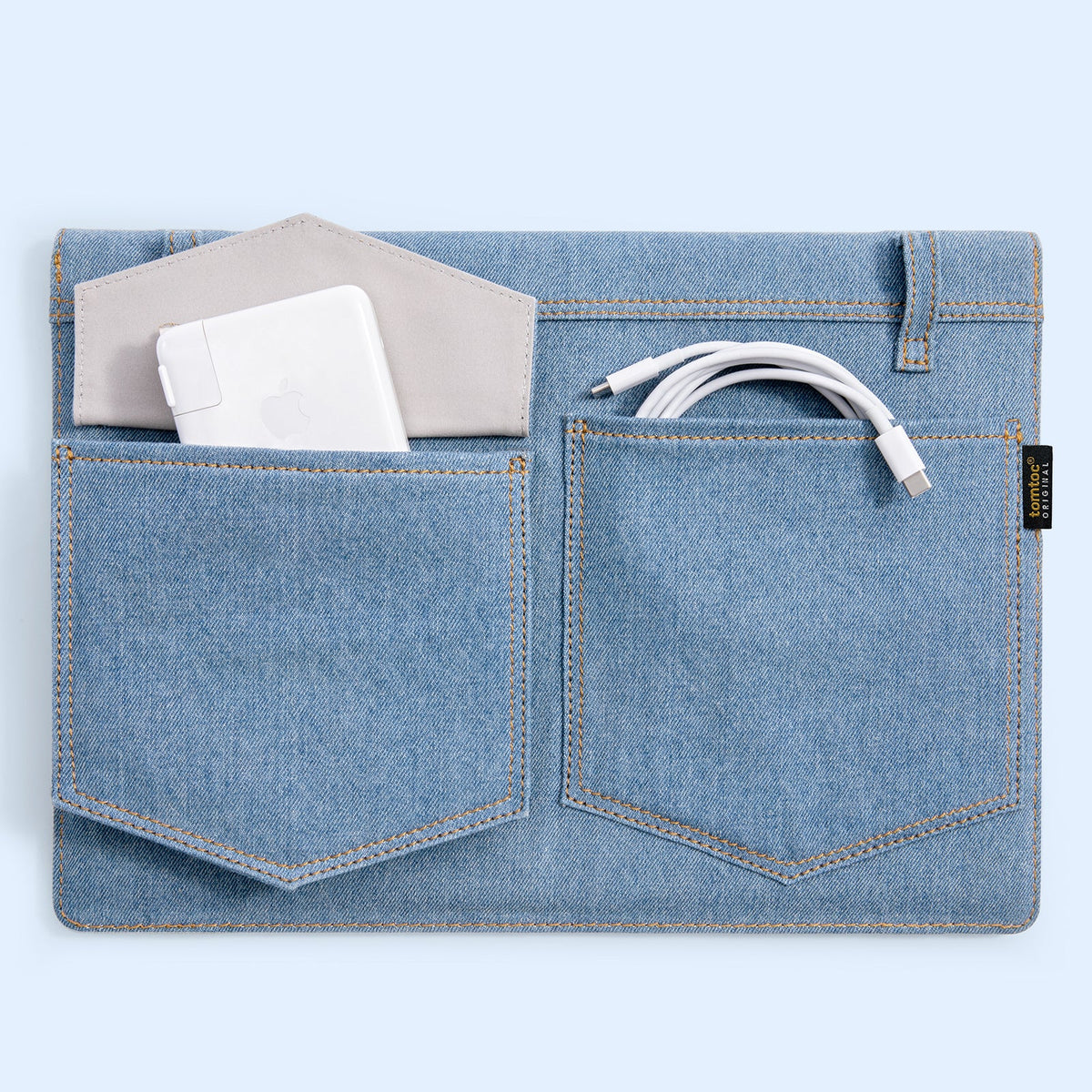 Tomtoc Funda con Correa Denim-H26 para MacBook Air / Pro de 13”