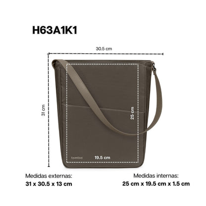 Tomtoc Mochila / Bolso Bandolera Slash-H63 para Tablets 11"