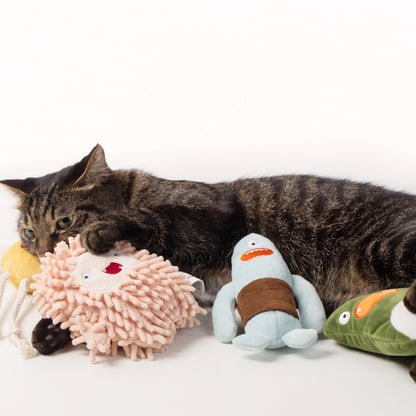 Pidan Peluche Catnip - Pequeño Monstruo - Verde Claro