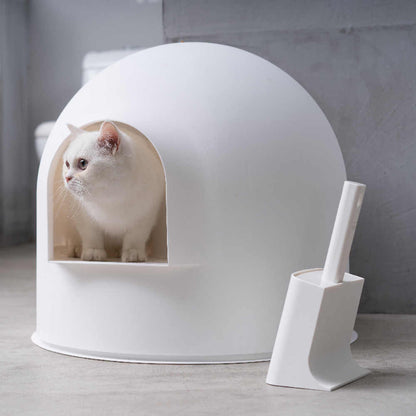 Pidan Pala Arena Gato Con Base Blanca Moderna Higiénica - imagen 2