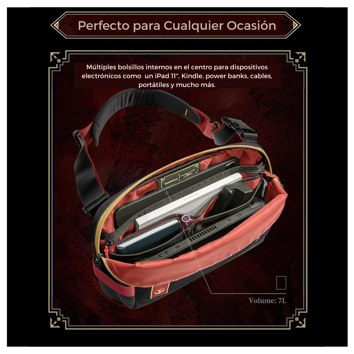 Tomtoc Bolso Bandolera Monster Hunter Royal Order M para iPad Pro 11"