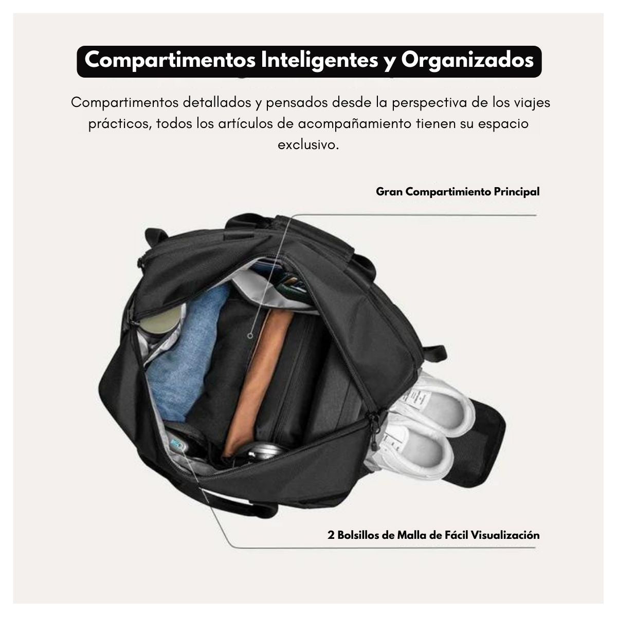 Tomtoc Bolso de Viaje / Gimnasio Navigator-T31 para MacBook 16" 30L