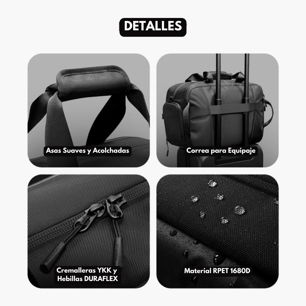 Tomtoc Bolso de Viaje / Gimnasio Navigator-T31 para MacBook 16" 30L