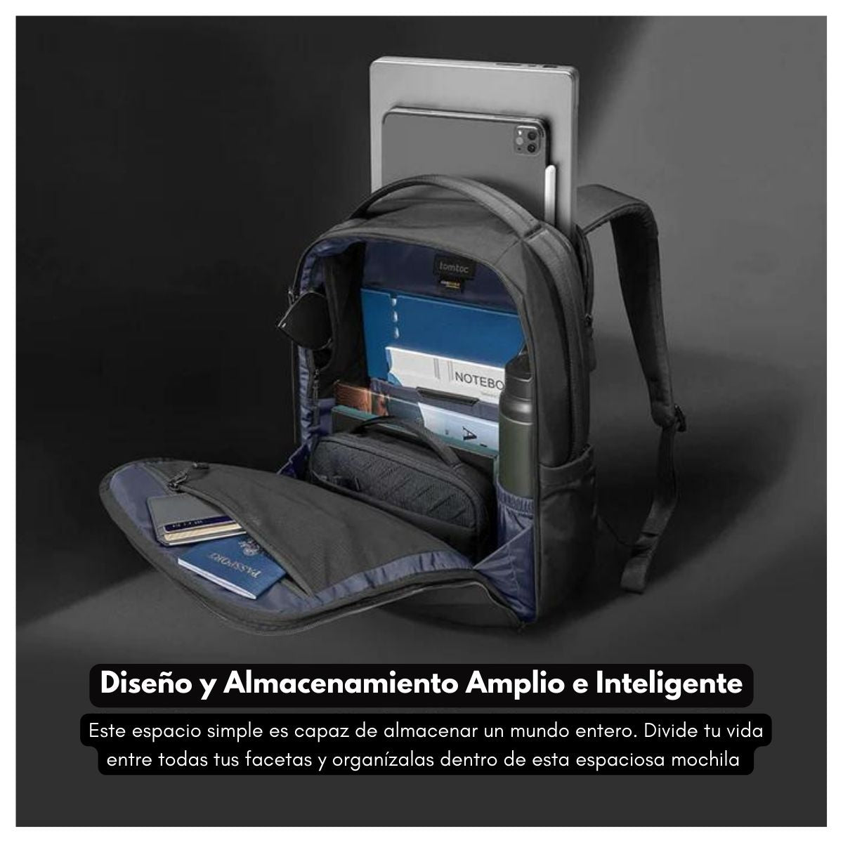 Tomtoc Mochila Workpack Voyage-T50 para Notebook 16" 20L