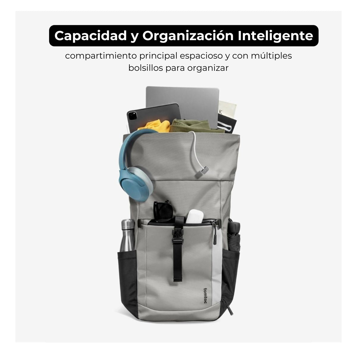 Tomtoc Mochila de Viaje Navigator-T61 M 20L para MacBook 16"