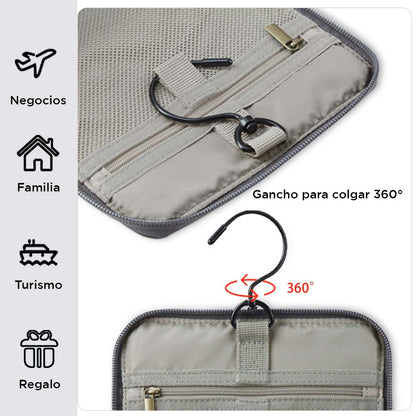 Bagsmart Neceser de Viaje Compacto en Cuero Sintético