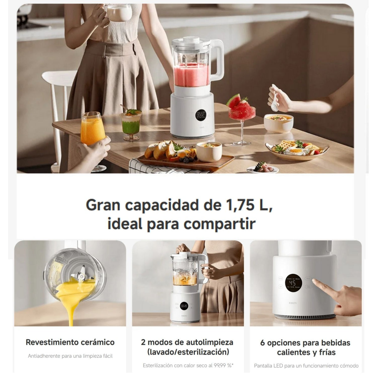 Xiaomi Blender Pro Licuadora de Alta Potencia - imagen 6