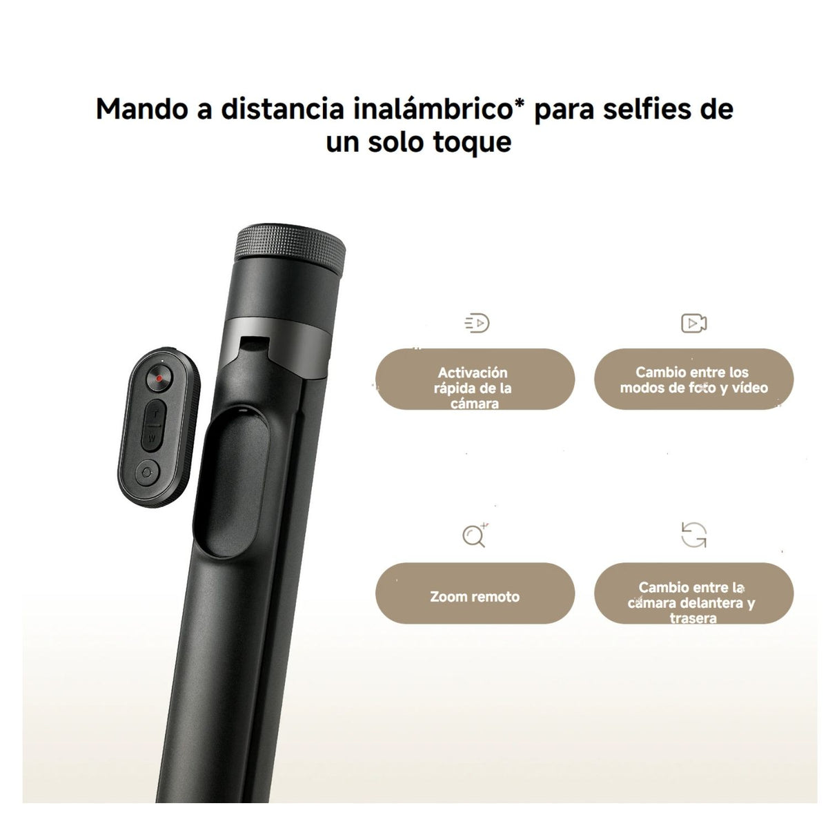 Xiaomi Trípode Selfie Stick Zoom 62" con Control Remoto