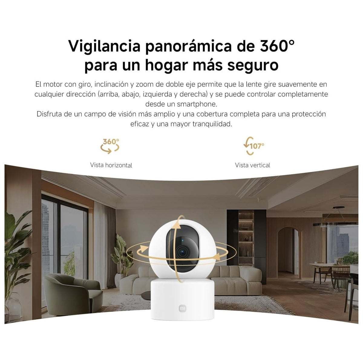 Xiaomi Cámara de Seguridad C201 1080p Wifi 6 Visión Nocturna