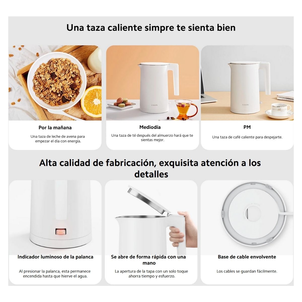 Xiaomi Hervidor Eléctrico Electric Kettle 2 1,7L - imagen 8