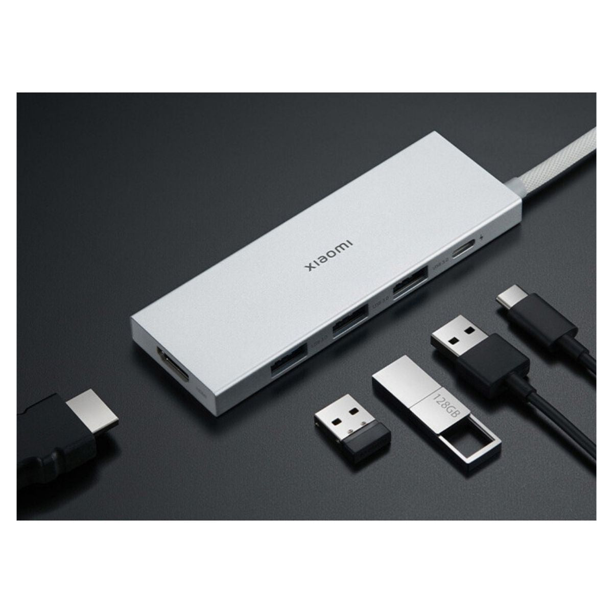 Xiaomi Adaptador Multipuerto Docking Station Tipo C 5 en 1
